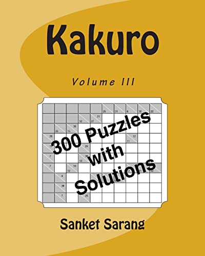 Kakuro Vol III