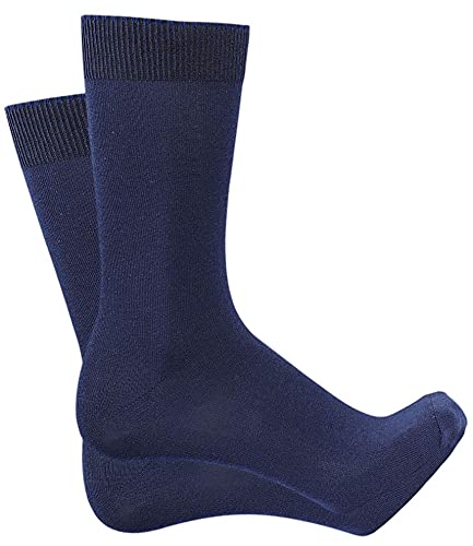 Image of Calf Length Full High Pure Cotton Plain Solid Color Formal Socks For Men and Boys - Pack of Pairs Free Size