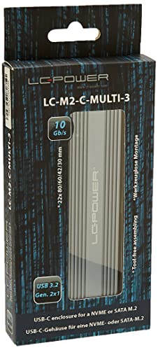 Caja externa LC-Power para SSD M.2 Anthracita miniatura 2