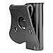 Left Handed Gun Holster for Glock 19/23/32 Gen 1/2/3/4, Glock 19X, Paddle Holster OWB, 360° Adjustable Tactical G19 Holster, Trigger Release, Open Carry Holster