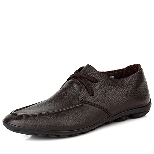 Chaussures en cuir véritable style d'Angleterre pour homme élégant