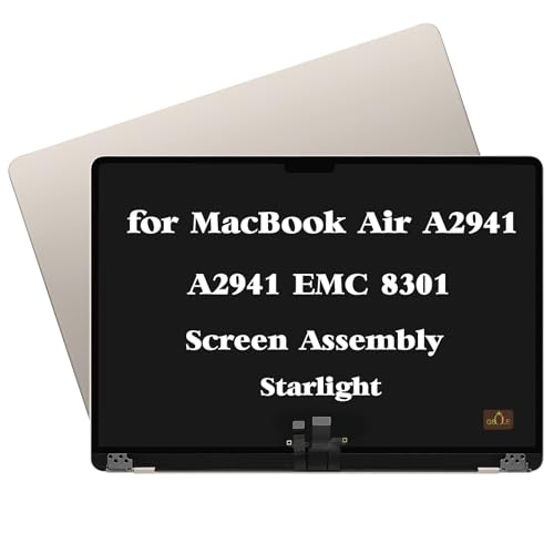 Image of A2941 Screen Replacement for MacBook Air A2941 M2 A3114 M3 EMC 8301 2023 Retina 661-34704 2880X1864 Full LCD Screen Display Assembly Starlight