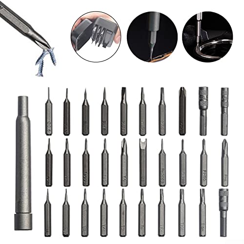 31 In 1 Precision Cross Screwdriver Bits, Torx Hex Star Screwdriver Bits Set With Storage Case For Phone Watch Electric Appliance Repair Tool #TOP2