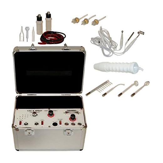LCL Beauty Portable 4 in 1 Multifunction Facial Machine: Galvanic, High Frequency, Vacuum, Sprayer