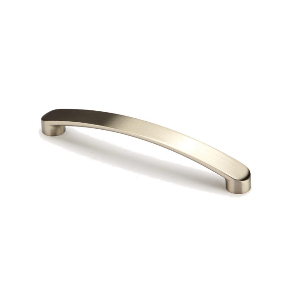 FITTINGSCO Brushed Nickel Flat Bow Kitchen & Bedroom Cabinet Door Handle 160mm