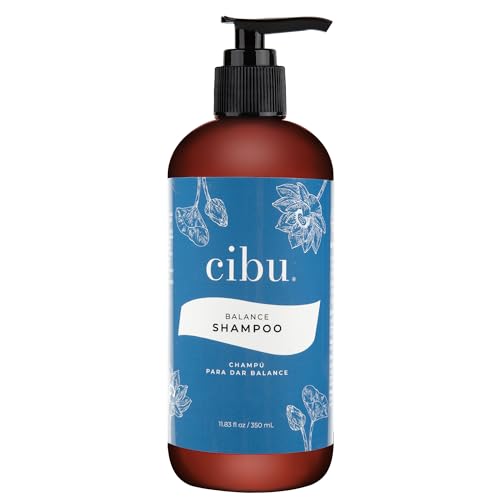 CIBU Balance Shampoo 30062 Nutrient-Rich Formula Moisturizes Strengthens & Repairs Dry Hair | Sulfate-Free for All Hair Types and Textures | Gentle for Daily Use for Clean Healthy Shine 11.83oz