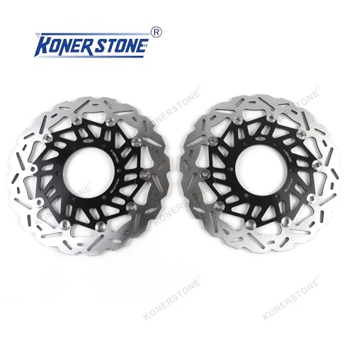 Bremsscheiben vorne für Suzuki GSXR 1000 GSXR1000R 2017-2023 / GSX-R1000 2018-2023 Disc Ersatz Motorradzubehör GSX-R 1000 GSX1000R GXR-1000R Schwarz 2019 2020 2021 2021 2020 2021 2022