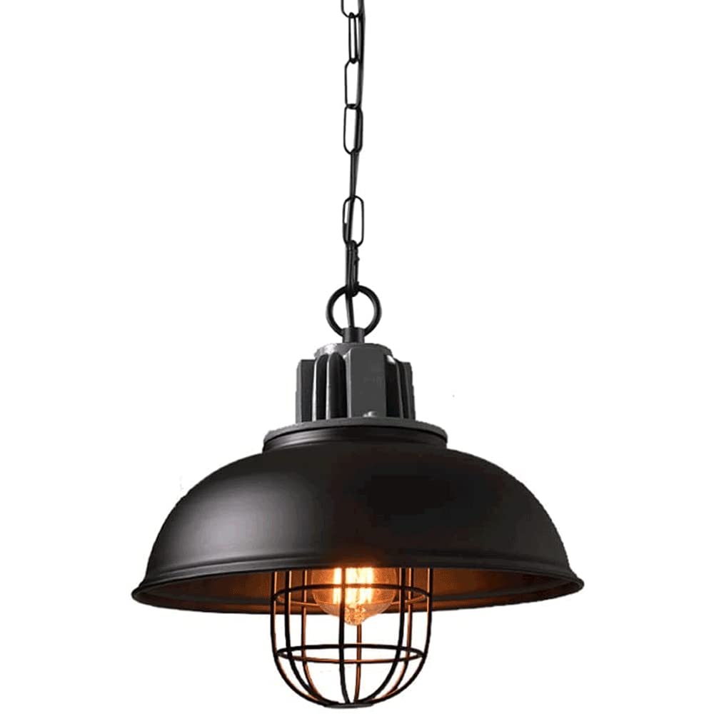 Lampe suspendue E27 en fer forgé offrant un éclairage ciblé pour table de cuisine