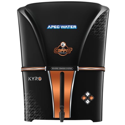 Image of Apec Water Copper RO Water Purifier 12L RO+UV+UF Copper+TDS Control+UV Purified Water, Suitable for all type of water supply 12 Liter Black