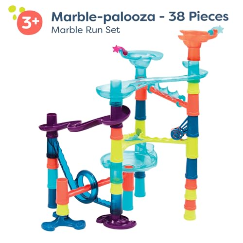 image for B. toys- Marble-Palooza- Marble Run Set- Developmental STEM Playset- 3