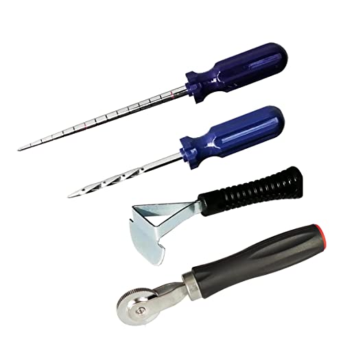 Image of HT-M61 Tire Repair Tool Kit,Tire Inner Liner Scraper 1pcs;Tire Repair Probe 1pcs;Tire Patch Roller 1pcs