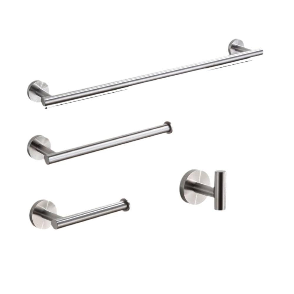 Okrągłe akcesoria łazienkowe szczotkowane stalowe papierowe papierowe papier toaletowy Ręcznik Ring Hook Hook Ręczkowy BARDZE