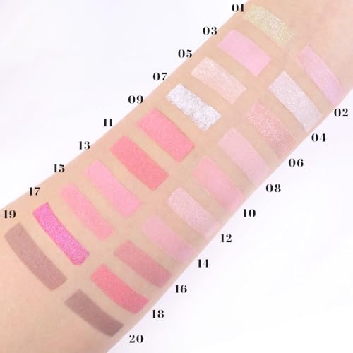 Image of SUAKE Nude Pink Eyeshadow Palette, Matte & Shimmer, High Pigmented 20 Colors Brown Purple Eye Shadow Primers for Eye Makeup, Korean Powder Palet de sombras de ojos (01)