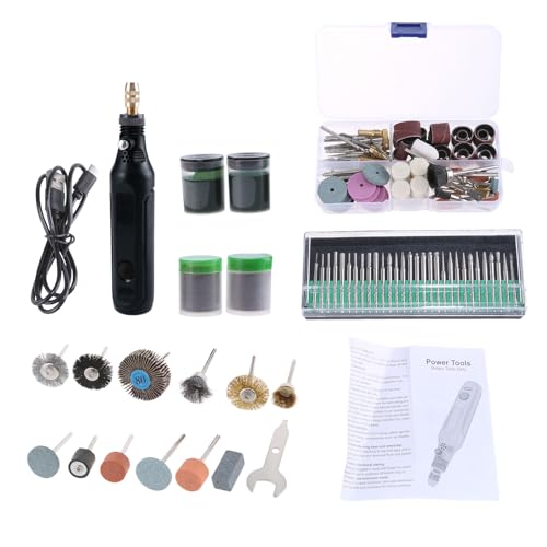 Bestvisse 3.7V Cordless Rotary Tool Variable Speed Multipurpose Rotary Tool USB Charging, Easy Accessory Changes for Crafting