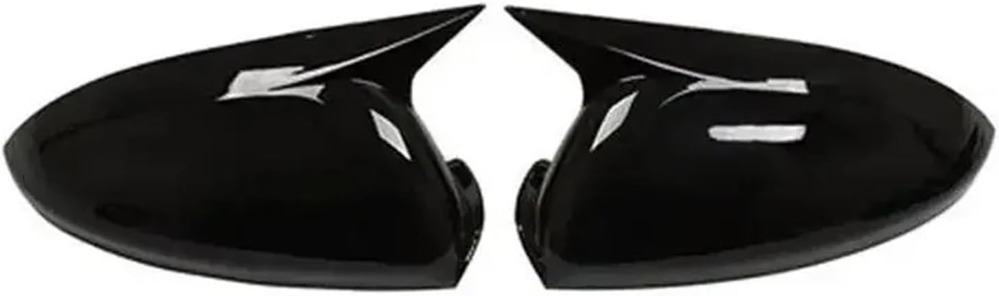 Car Rearview Side Mirror Cover Wing Cap Sticker Compatible For Monza 2019-2021 Exterior Door Rear View Case Trim Carbon Fiber(Gloss Black)
