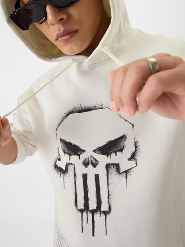 Image of The Souled Store Punisher: Vigilante Men Oversized Hoodies