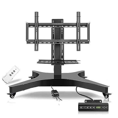 Soporte de TV motorizado con ruedas y ajuste de altura