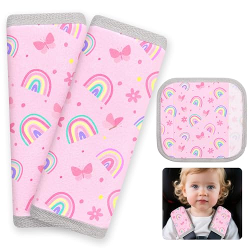 FIODAY Seat Belt Cover Pad for Baby, 2Pcs Soft Seatbelt Cushion Covers