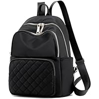 Kommodum - Zaino Donna Zainetto Borsa a Spalla Borse Casual Multi-tasche con Tasca antifurto Tessuto Leggero per Viaggio Lavoro Shopping Km13 (L (38x17x33cm))