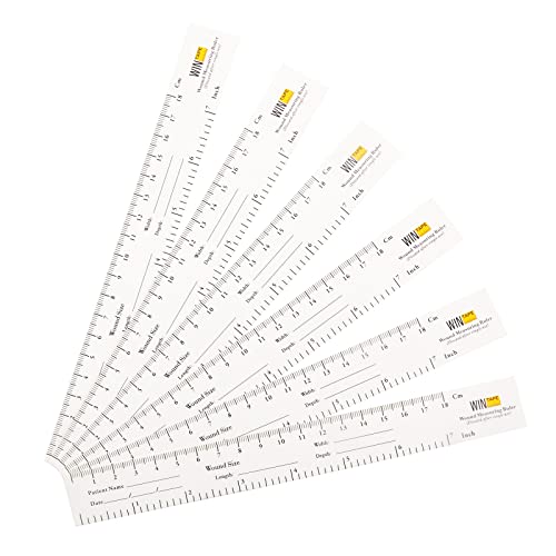 WIN TAPE 18cm / 7'' Educare Wound Ruler (Paper) Wound Measuring T...