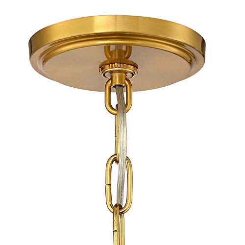 Stiffel 04-1907-279 WARM AB Wagon Wheel Gold Chandelier - 6 Light, Antique Brass Modern Farmhouse Chandelier thumb #4
