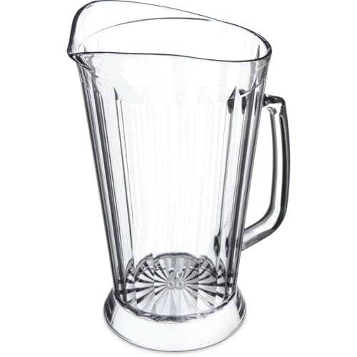 Carlisle 558307 Polycarbonate Crystalite Pitcher, 48 oz Capa...