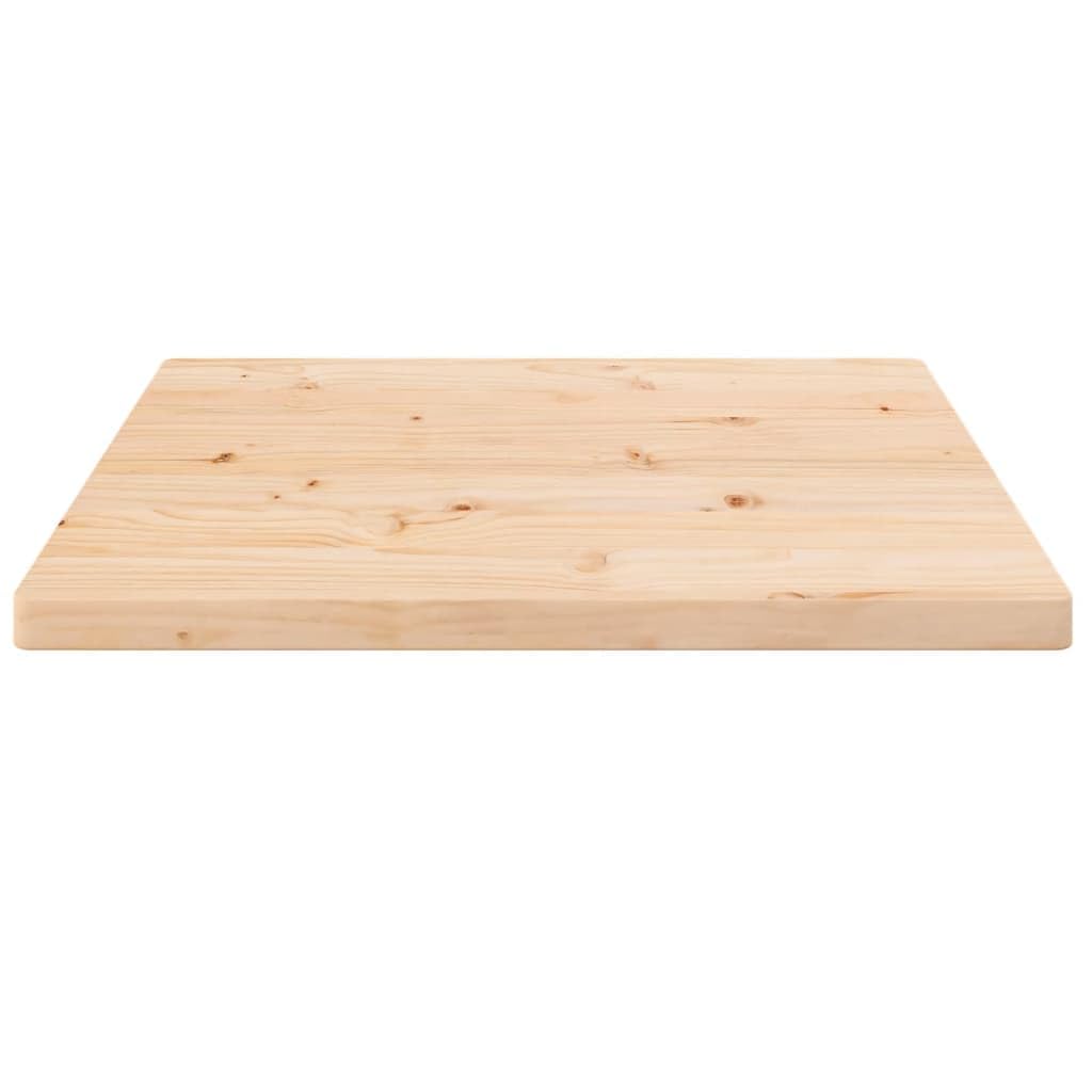 Dessus de table 50x50x2,5 cm bois de pin massif
