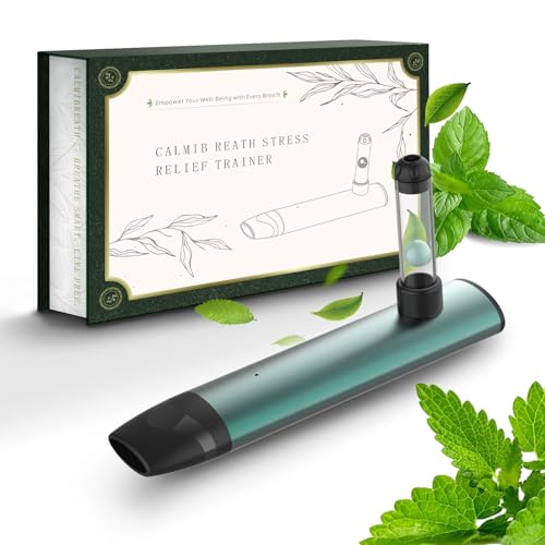 Portable Breath Balancer: Quit Smoking Gadget & Anxiety Relief Item. Quick 3-Minute Decompression, Sleep Aid, Focus Enhancer. Sports Recovery & Corporate/Family Wellness Gift (Black)