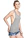 SweatyRocks Women's Sleeveless Flowy Loose Fit Racerback Yoga Workout Tank Top Grey M