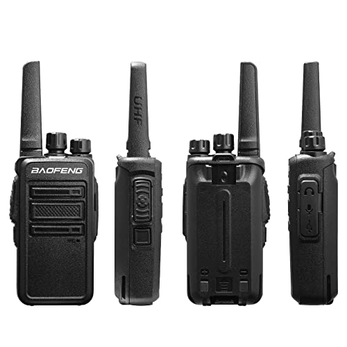 Baofeng Gt-68 Walkie Talkies For Adults, Long Range Two Way Radios, 1500Mah Battery With Usb Charging, Portable Rechargeable Walky Talky, For Road Trip Hiking Family (4 Pack) #TOP1