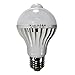 Produktbild 7W LED Birnen Lampe, PIR Infrarot Bewegungsmelder Korridor Ball Licht Lampe, Energiesparende Glühlampe, Weiß