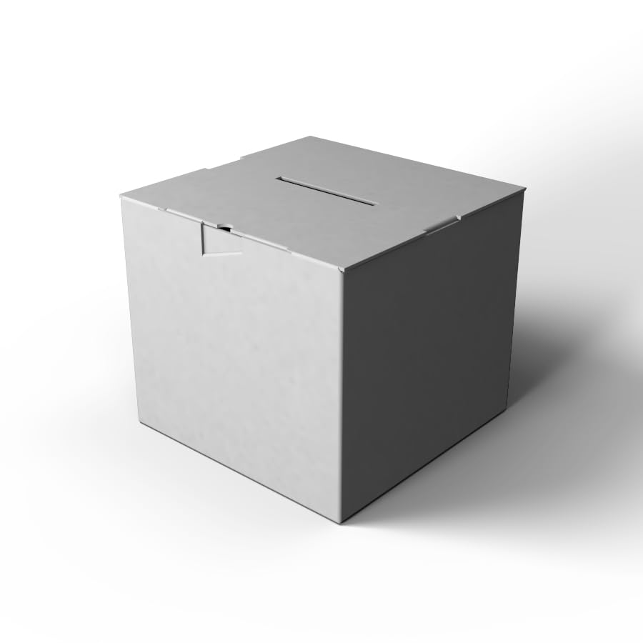 Pack 2 urnas de cartón color blanco VARIOS TAMAÑOS (M - 40x30x30cm)