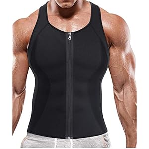 BRABIC Men Sauna Sweat Vest Tank Top Shirt for Weight Loss Waist Trainer Workout