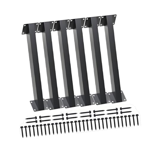 Soportes de Ángulo de 45 Grados Fenteer para Pergolas, Soportes de Unión Interna Fáciles de Instalar para Escaleras, Miradores y Cabañas, 6 piezas miniatura 6