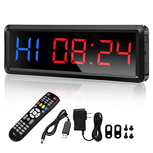 Seesii Gym Timer,LED Interval Timer Count Down/Up Clock,11.5