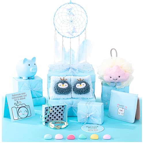 Image of HAPPY LOLLI LolliBox Birthday Gift Set for Tween & Teen Girls Ages 8-15, Ready to Gift, 8 Individually Wrapped Gifts