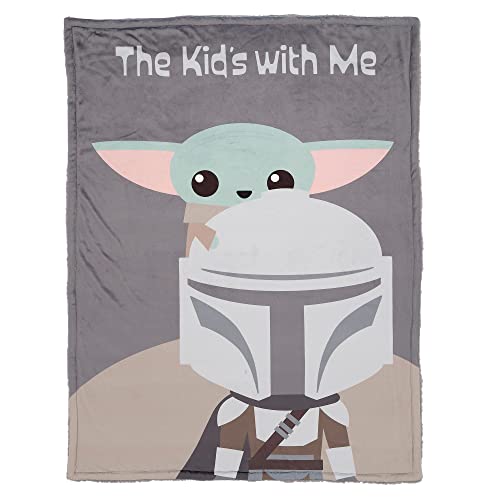 Image of Lambs & Ivy Star Wars The Kids with Me Grogu/The Child/Baby Yoda Baby Blanket