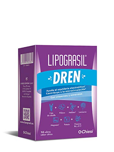 Lipograsil Dren, Ingredientes Origen Natural, Equilibrio Electrolítico, Complemento Alimenticio, Salud Y Cuidado Personal
