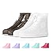 HaloVa Waterproof Shoes Cover, Rain Snow Boots Covers, Women Men Reusable Slip-resistant Overshoes for Cycling, Outdoor, Camping, Fishing, Garden, Transparent White
