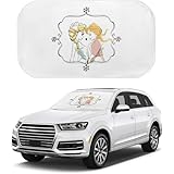 Asamike 車用サンシェード 傘型 折りたた式 日除け 傘 可愛い アナと雪の女王 フロントガラス用 車用パラソル 簡単取り付け 夏 遮光 断熱 軽量 折りたたみ コンパクト 収納便利 耐衝撃 暑さ対策 UVカット 日よけ 紫外線対策 日焼け防止 カー用品 ZYD169