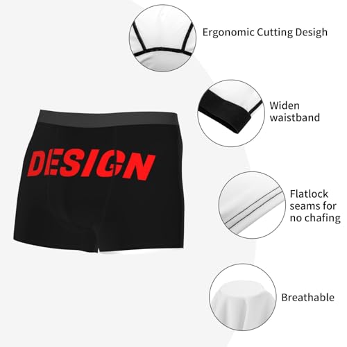 Custom Men's Underwear Personalized Novelty Boxer Briefs for Father Boyfriend Husband with Photo Text3