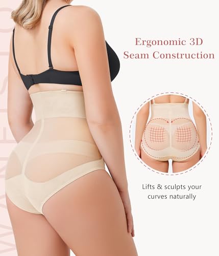 Tummy Control Shapewear for Women - Butt Lifting Shapewear Body Shaper High Waist Tummy Control Panties3