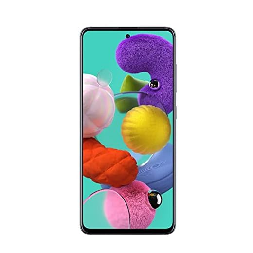 Samsung Galaxy A51 Factory Unlocked Cell Phone | 128GB of Storage | Long Lasting Battery | Single SIM | GSM or CDMA Compatible | US Version | Black