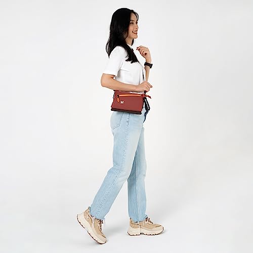 Image of Sherpani Zoom, Small Crossbody Purse, Nylon Crossbody Bag, Lightweight Cross Body Bag, Sleek Dual Pouch, Purses for Women