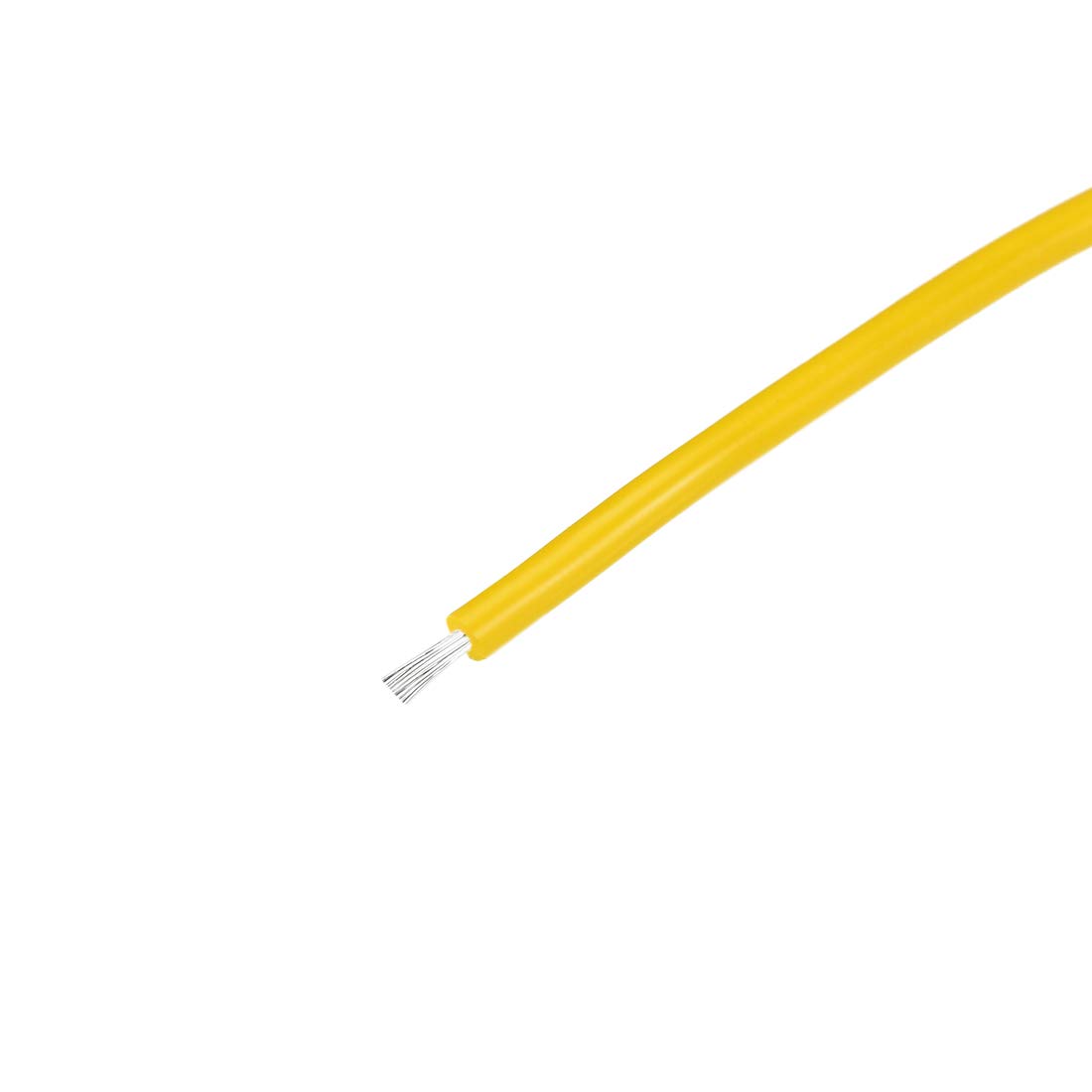uxcell Silicone Wire 14 AWG Ultra Flexible 600V Electric Wire Strands of Tinned Copper Wire 7 ft Yellow