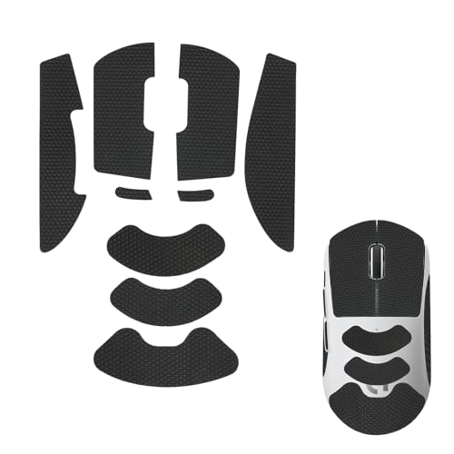 Mouse Grip Tape para Logitech G Pro Superlight Pegatinas Gaming Mouse Antideslizantes, Absorbentes del Sudor, Ultrafinas y Sin Residuos - Accesorios para Ratones de Juego, Negro