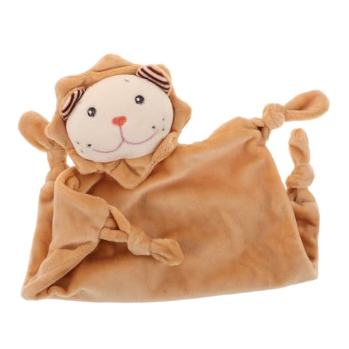 Toyvian Babyschmusedecke Löwenmotiv Beruhigungstuch Weiches Hautfreundliches Schmusetuch für Neugeborene und Kleinkinder Waschbar und Langlebig Niedliche Leichte Kuscheldecke für Jungen