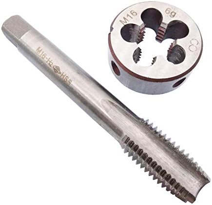 Uxcell M16 X 0,75 Mm Gewindebohrer & Schneideisen Set - Für Reparatur & Metallarbeiten