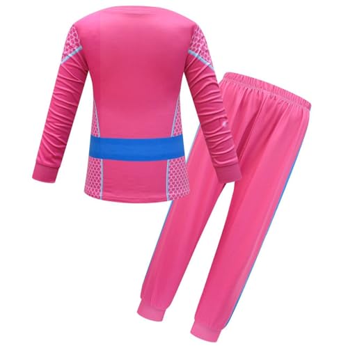 Image of Girls Pink Long Sleeve Shirt and Pants Set Party Outfits