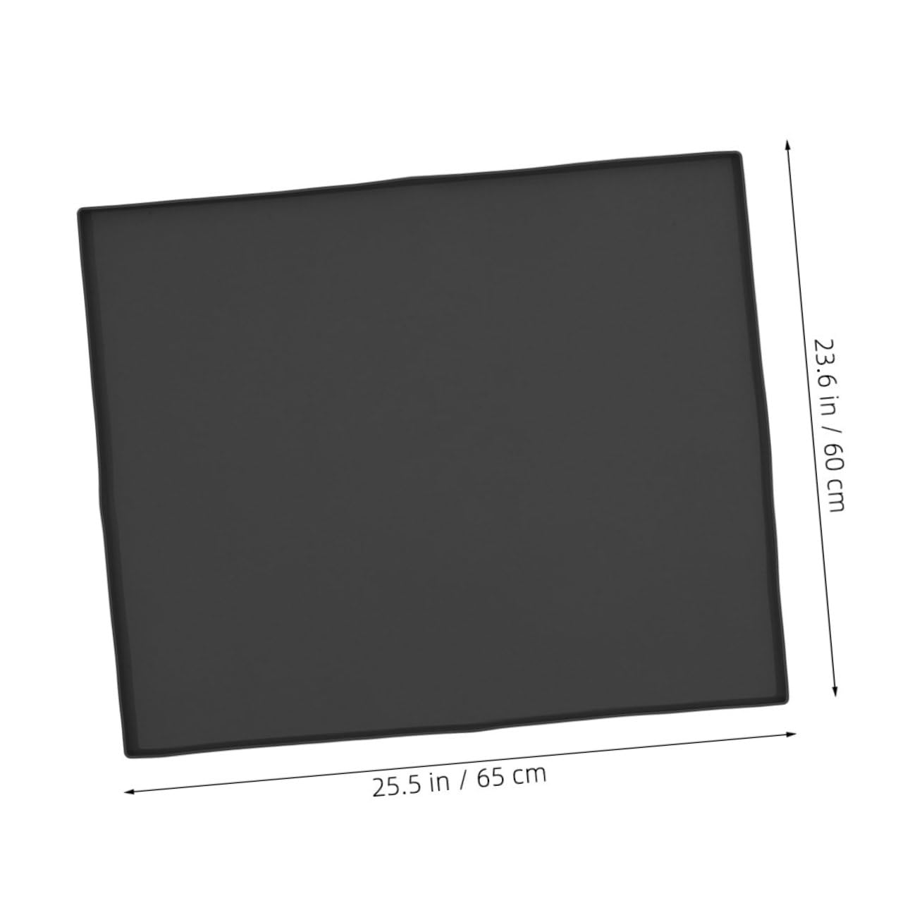 Waschmaschinen Schutzmatte aus Silikon 650x600mm Schwarz